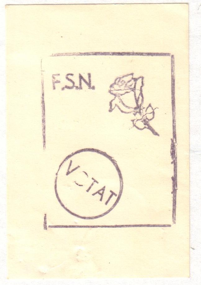 Election flyer with stamp (FSN)