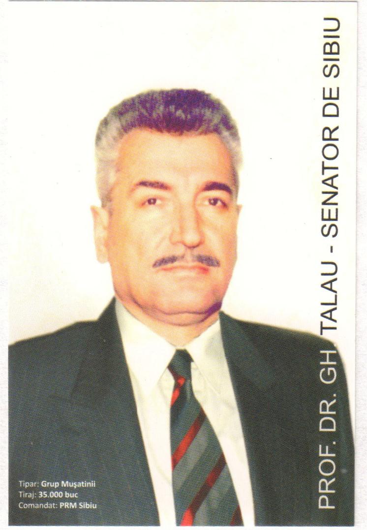 Calendar electoral 2009 - Prof. Dr. Gheorghe Talau, senator de Sibiu
