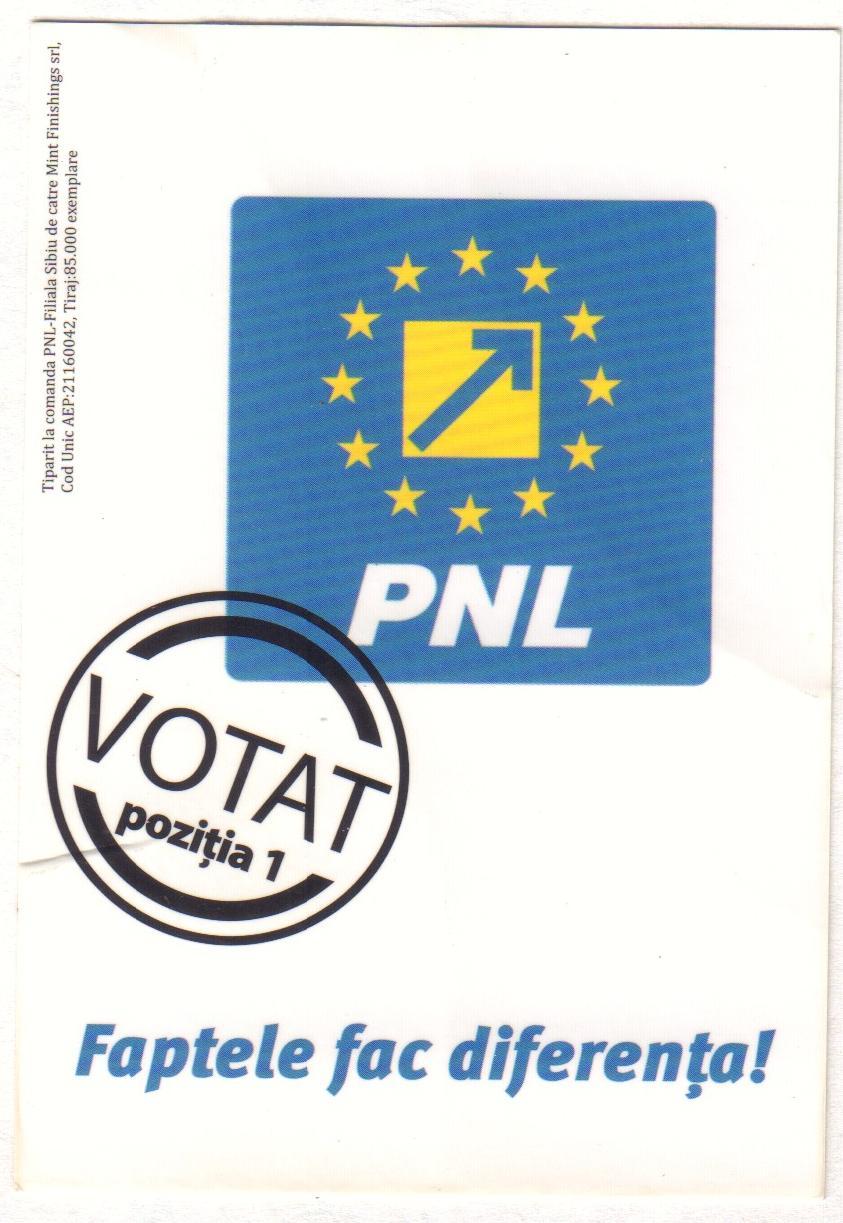 Calendar electoral 2016 - PNL. „Faptele fac diferența‟