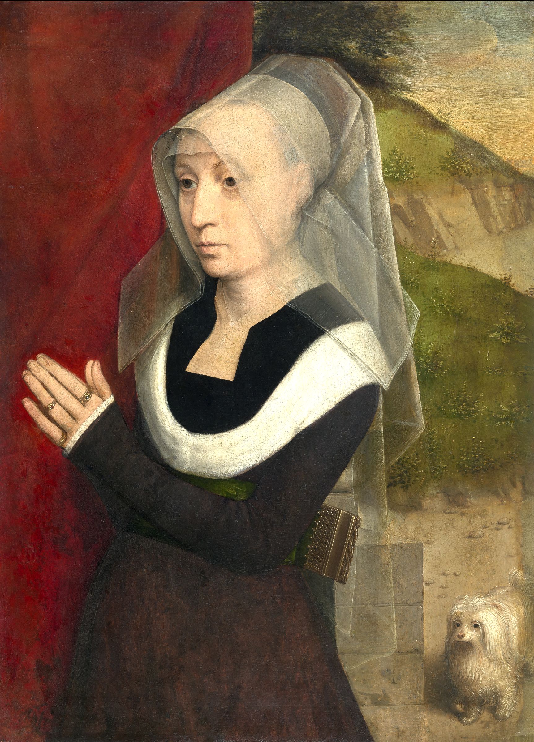 Portret de femeie rugându-se