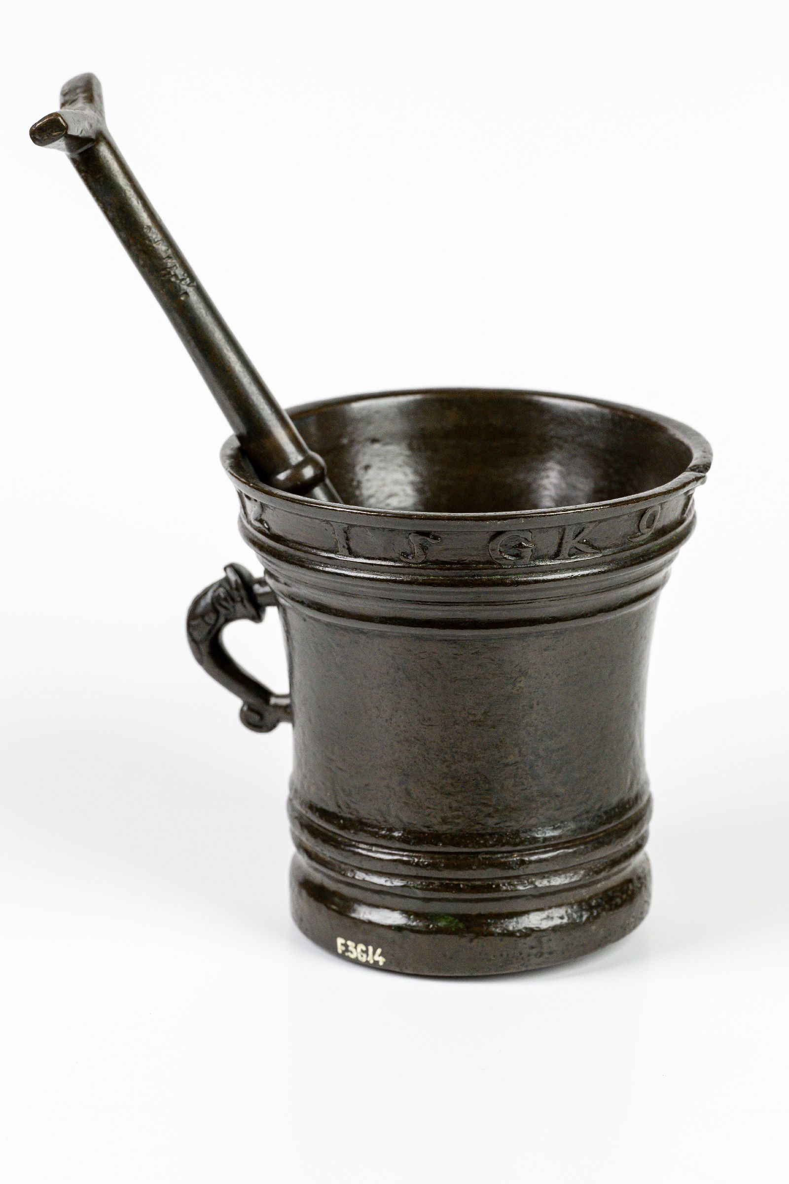 Bronze grinding mortar