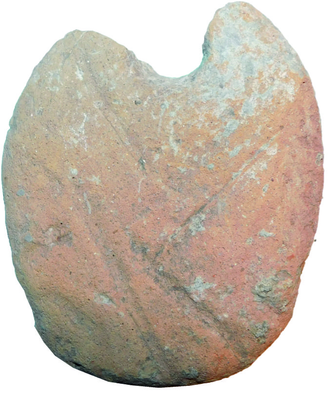 Greutate ovoidală, ornamentată
