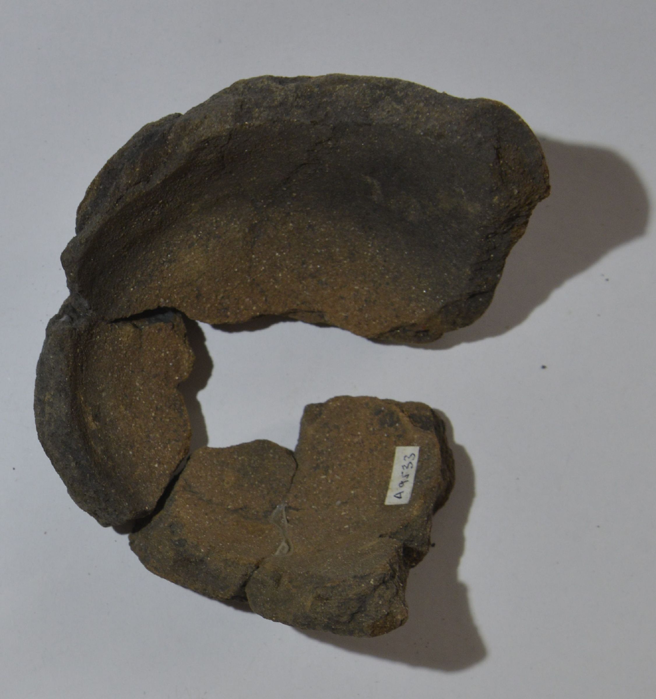 Ceramic vessel of which only the base has been preserved