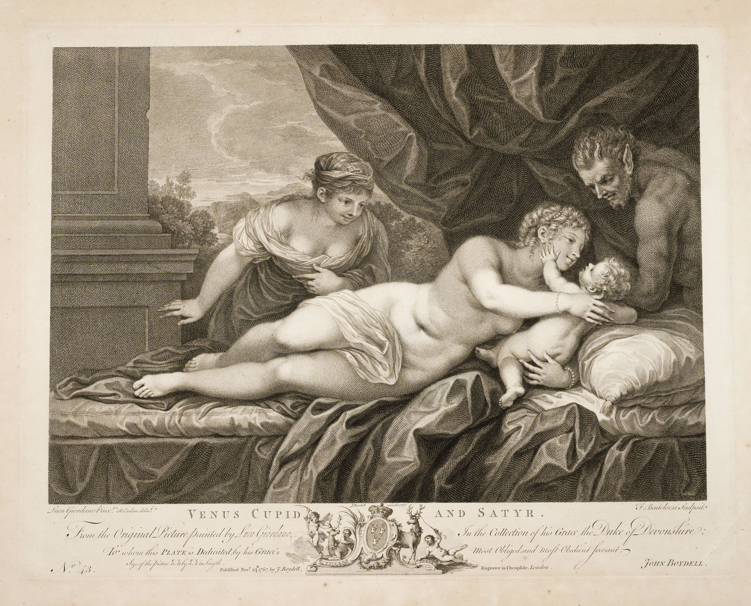 Venus, cupid și satir